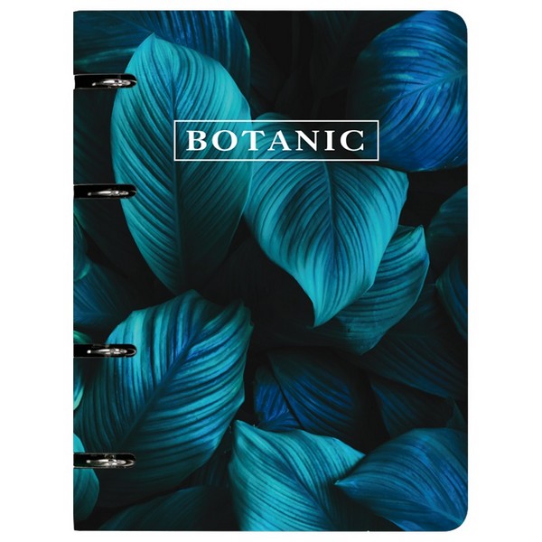 Тетрадь на кольцах А5 (160x212 мм) со сменным блоком "deVENTE. Botanic" 120 листов, блок офсет 60 г/м? в клетку, гибкая обложка слим из мелованного картона 560г/м?, цветная печать, матовая ламинация, термоусадочная пленка 2057524