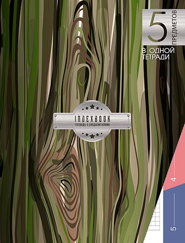 Тетрадь 128л. кл., обл. интегр., "Экостиль", 5 разделов, КТС-Про С0274-33