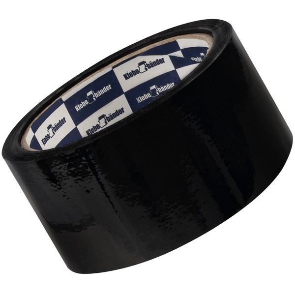 Скотч 50мм*57м, черный, 40мкм, Klebebander (6/36) 228/36/6