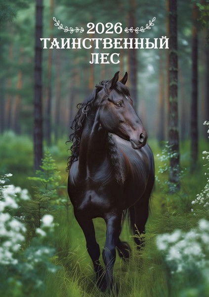 Календарь настенный перекидной 2026 г. на ригеле "Таинственный лес", Лис РБ-26-032