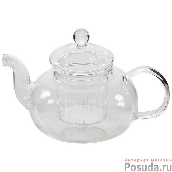 Чайник заварочный AROMA, объем:850 мл (боросиликатное стекло) 2258627