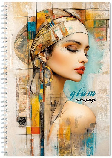 Тетрадь на гребне фА4, 96л. кл., обл. мелов., "Гламур", КТС-Про С0268-20