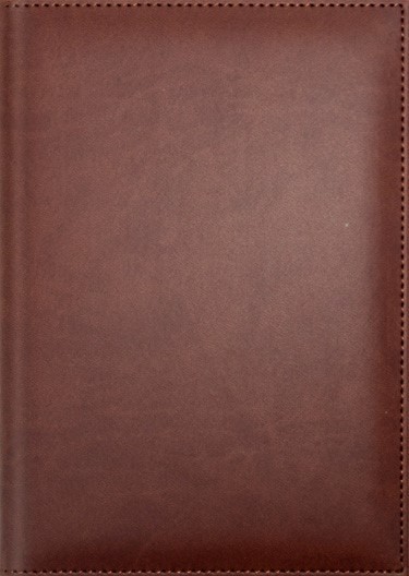 Ежедневник недатированный фА5 320стр., обл. кож. зам.,"Sorrento" коричневый, прошивка, отр.уголок, Planograf С0360-266