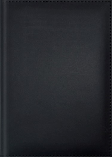 Ежедневник недатированный фА5 320стр., обл. кож. зам.,"Sorrento" черный, прошивка, отр.уголок, Planograf С0360-271