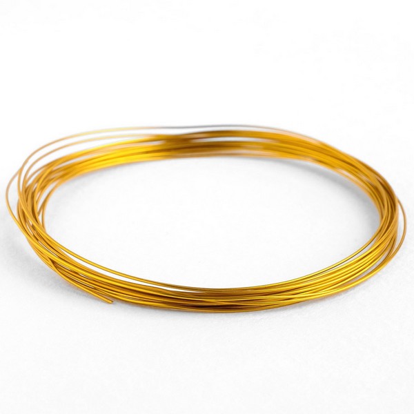 Проволока для плетения d=0,8мм, намотка 5м, цвет золотой   4544661 4544661    