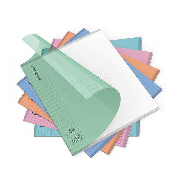 Тетрадь фА5+ 48л. лин., с пластиковой обложкой, " Классика CoverPro matt, Dream" ассорти, ErichKrause (5/100) 64768