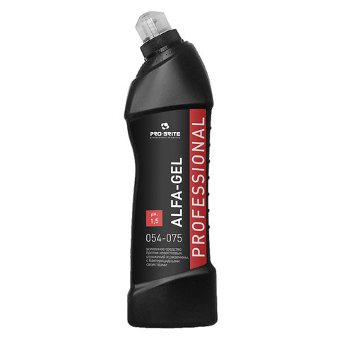 Средство для уборки санитарных помещений 750 мл, PRO-BRITE ALFA-GEL, кислотное, концентрат, гель 605299