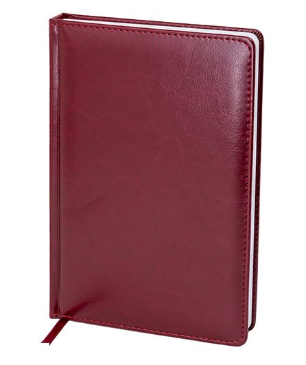 Ежедневник датированный 2026 Qredo "Nebraska" фА5, 168 листов, иск.кожа, темно-красный 15-8146