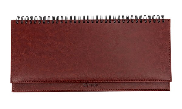 Планинг датированный 2026 Qredo "Nebraska" 64 листа, иск.кожа, коричневый 15-8156