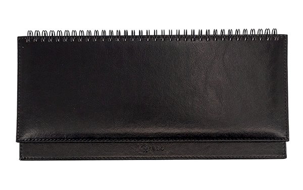 Планинг датированный 2026 Qredo "Nebraska" 64 листа, иск.кожа, черный 15-8154