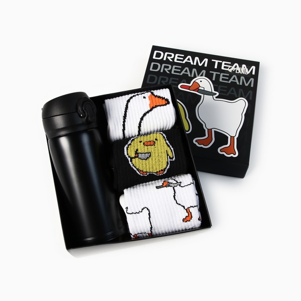 Подарочный набор термос и носки 3 пары KAFTAN Dream team, р. 41-44 (27-29 см) 10804795 10804795   