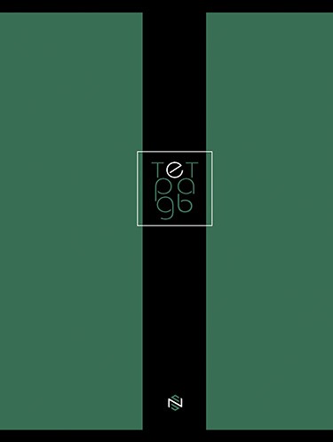 Тетрадь 96л. кл., на гребне, обл. карт., "Зеленая с черным", КТС-Про(40) С2277-55