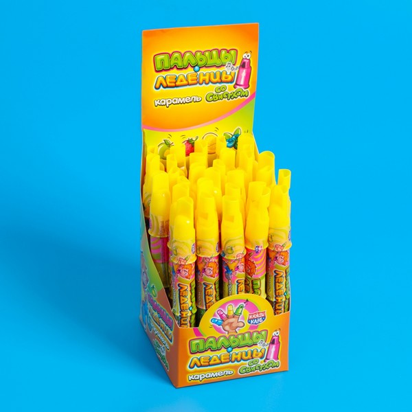 Карамель "Пальцы-Леденцы" (cо свистком) 8г 10546727 10546727   