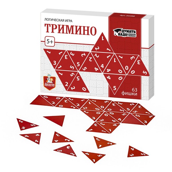 Настольная игра, тримино, 63 карточки 5 х 5 х 5 см 10785285 10785285   