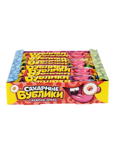 Сахарное драже "Сахарные БУБЛИКИ" ассорти 23гр 10984619 10984619