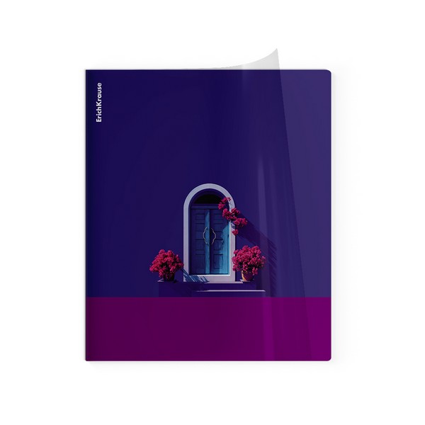 Тетрадь 48л. кл., с пластиковой обложкой на скобе ErichKrause CoverPrо® текстура апельсин, Серенада 048055254-65790