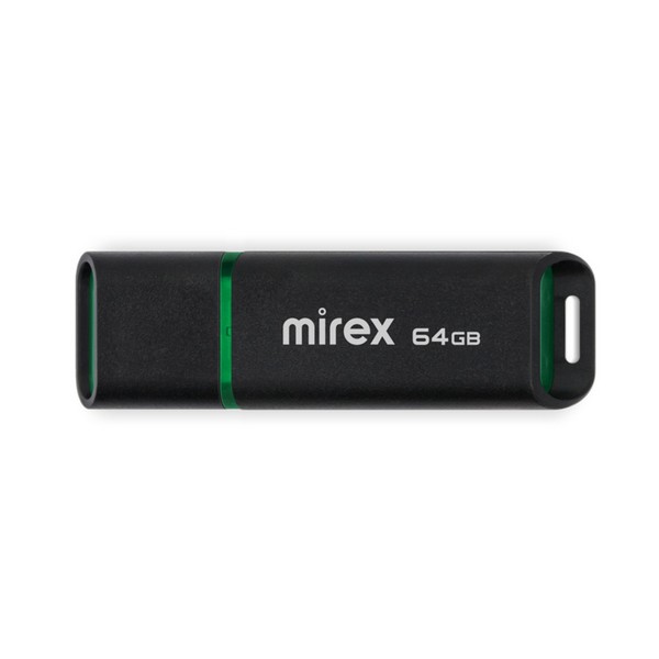 Флешка Mirex SPACER, 64 Гб ,USB2.0, чт до 25 Мб/с, зап до 15 Мб/с, чёрная 10204221 10204221