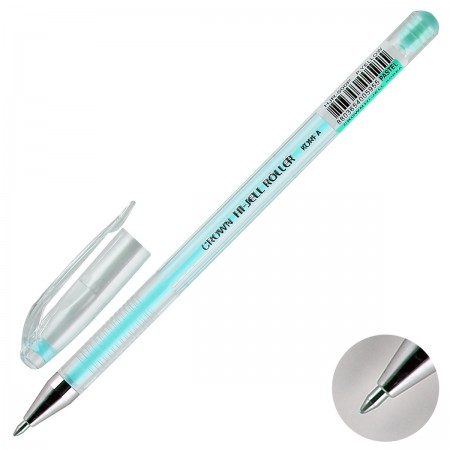 Ручка гел. CROWN светло-голубая HJR-500P