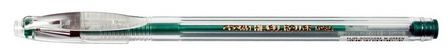 Ручка гелевая CROWN зеленая, 0,7мм, Металлик (12/144/1152) HJR-500GSM