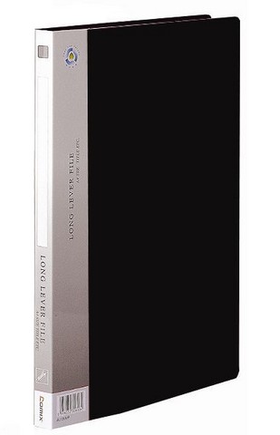Папка пластиковая 1.2мм, с пружинным скоросшивателем, черная, Comix (20/120) 018 AR201A