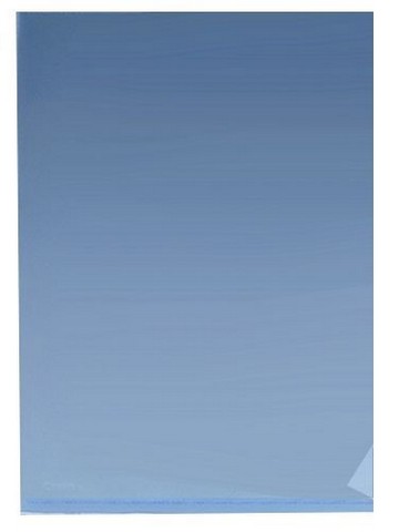 Папка-уголок пластиковая 0.18мм, голубая, Comix (12/120/960) 033 Е310