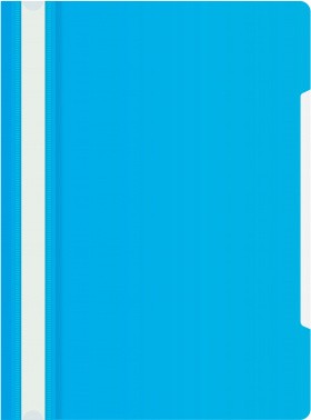 Скоросшиватель пластиковый 120/160 мкм., голубой, Бюрократ -PS20azure