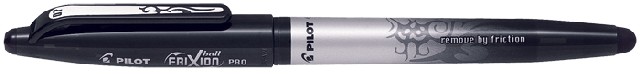 Ручка шариковая пиши-стирай PILOT "Frixion PRO" черная, 0.7 мм BL-FRO-7-B