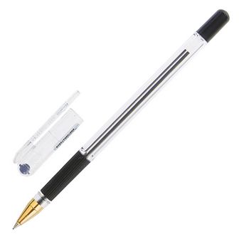 Ручка шар. "MC GOLD", 0,5мм, чернила на масляной основе, с резиновым грипом. черная, MunHwa (12/576) ВMC-01
