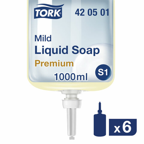Мыло-крем жидкое "Tork Premium" для рук, 1 л 421501