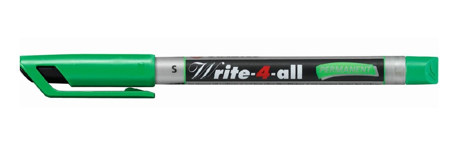Маркерная ручка перманентная Stabilo Write-4-all зеленая 0,4мм S, 166/36