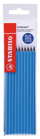 Стержень д/шар.ручки 135мм Stabilo Performer F синий 0,3мм (10/80) 898/1-10-041