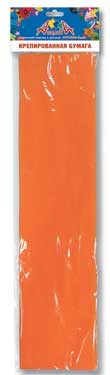 Набор цветной бумаги, крепированной, 50*250см, "Оранжевый", Апплика. С307-10
