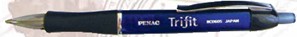 Ручка автоматич. PENAC Trifit 1.0мм синяя, треугольная форма корпуса, резиновый грип BC0605-11