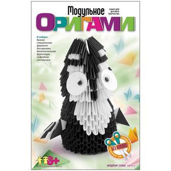 Набор для детского творчества "Модульное оригами. Мудрая сова", LORI Р* Мб-012
