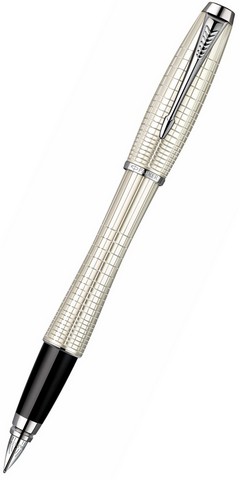 Ручка перьевая PARKER "URBAN Premium Pearl Metal Chiselled", F, латунный корпус цвета слоновой кости S0911430