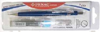 Карандаш мех. PENAC NP-5 0,5мм корпус черный+гриф.+2 ластика в блистере SВ0301-03120WP