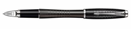 Ручка Пятый пишущий элемент PARKER Parker Urban Premium Ebony Metal Chiselled CT (цвет чернил черный, F) S0976050