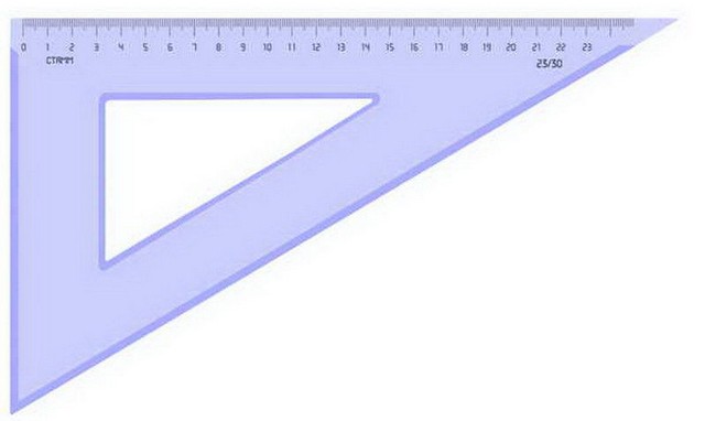 Треугольник 30*23см, прозр.тон., Стамм (40/160) ТК56