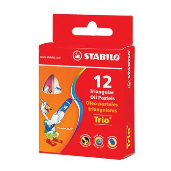 Пастель масленная 12цв., Stabilo 2612