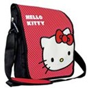 Сумка школьная "Hello Kitty. Modern red teenagers", с клапаном, на лямке, 30х32х7 см., AST-Premiera 504-0079-HK/MR