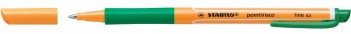 Ручка роллер Stabilo pointvisco, с каучуковым грипом, зеленая 1099/36