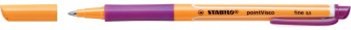 Ручка роллер Stabilo pointvisco, с каучуковым грипом, фиолетовая 1099/58