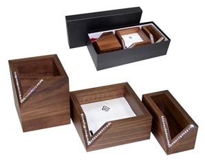 Набор наст. Swarovski Sophie nut 3 предмета, орех, кристаллы, Bestar 3034WDN