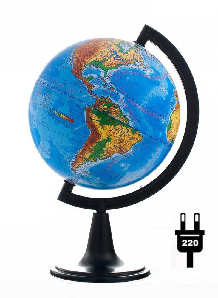 Глобус (d=150мм) физический, с подсветкой, Глобусный мир 10004