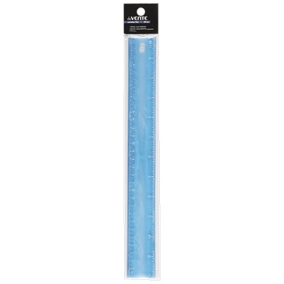 Линейка прозрачная синяя, 30 см,в блистерной упаковке deVENTE. Flex 5091353