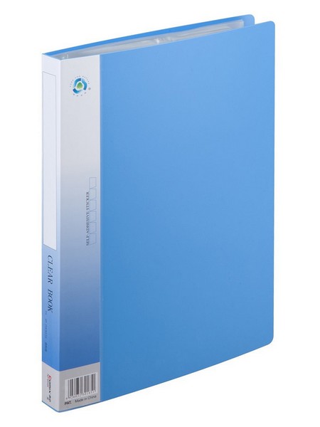 Папка пластиковая 1.40мм, с 80 прозрачными вкладышами, голубая, Comix Эконом 023 NF80AК-1