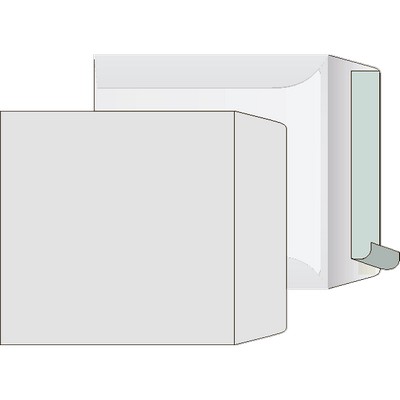 Конверт для CD бумажный белый (80г/м2) (25/1000) 2080430