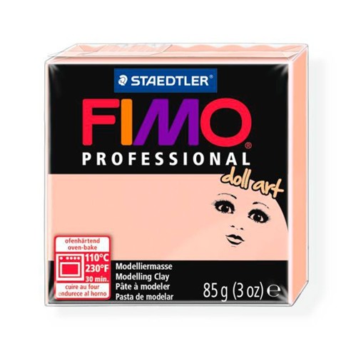 Пластика Fimo professional doll art, полупрозрачный розовый, 85 гр. 8027-432
