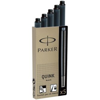 Капсулы д/перьевой ручки PARKER Quink средние, черные в наборе из 5шт. Z-11 1950382