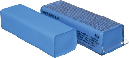 Пластилин ARTBERRY 20гр., голубой,  на растительной основе 37291